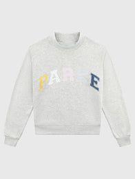 Parke Birthday Drop 2026 Varsity Mockneck Fashion Apparel unisex detail view 3 | Dash Racegear — Parke 2026 Birthday Drop varsity fleece sweatshirt blending bold multicolor design with soft all-day comfort.