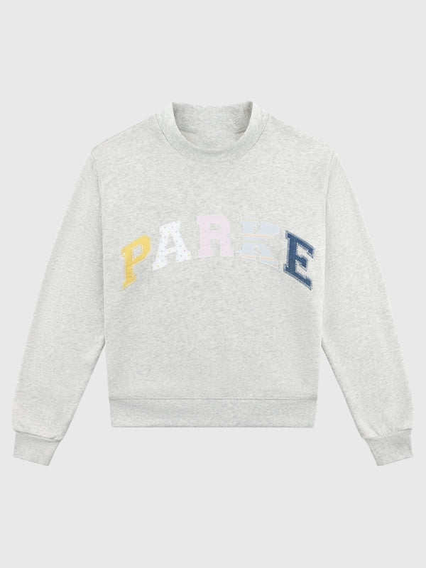 Parke Birthday Drop 2026 Varsity Mockneck Fashion Apparel unisex detail view 3 | Dash Racegear — Parke 2026 Birthday Drop varsity fleece sweatshirt blending bold multicolor design with soft all-day comfort.
