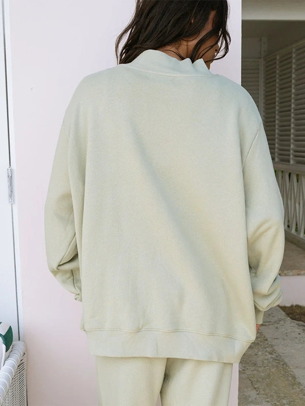 Parke Summerland Varsity Mockneck Sweatshirt Sweatshirt unisex detail view 12 | Dash Racegear — Unisex 2026 Parke Summerland mockneck sweatshirt with relaxed fit and classic collegiate-inspired design.