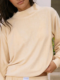 Parke Summerland Towel Terry Mockneck Sweatshirt Sweatshirt unisex detail view 3 | Dash Racegear — Classic mockneck sweatshirt from Parke Summerland 2026 made with towel terry fabric and easy casual fit.