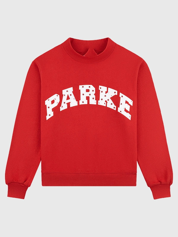 Parke Sparkler Varsity Mockneck Fashion Apparel unisex front product view | Dash Racegear — Newly arrived Parke Sparkler Varsity Mockneck