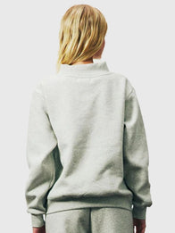 Parke Holiday Varsity Mockneck Grey Sweatshirt Sweatshirt unisex detail view 2 | Dash Racegear — Stylish grey Parke Holiday Varsity mockneck sweatshirt, 2025 edition, made of warm fleece for outdoor fun.