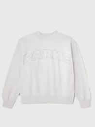 Parke x Target Mockneck Sweatshirt Sweatshirt unisex front product view | Dash Racegear — Women’s Parke x Target Sweatshirt Mockneck Pullover in Heather Grey, lightweight warmth for daily comfort and style