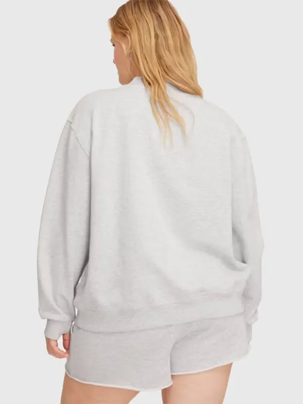 Parke x Target Mockneck Sweatshirt Sweatshirt unisex detail view 4 | Dash Racegear — Parke x Target Mockneck Pullover Sweatshirt Heather Grey edition, relaxed silhouette made for easy everyday layering