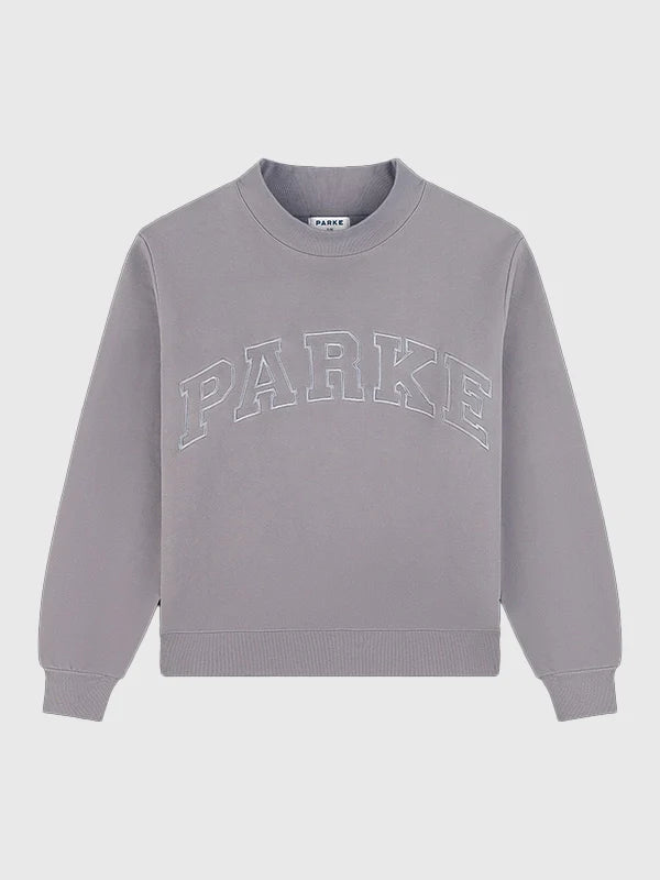 Parke Monochrome Varsity Mockneck Sweatshirt Sweatshirt unisex detail view 9 | Dash Racegear — Parke Monochrome 2026 Fleece Mockneck Sweatshirt, cozy fabric with varsity-inspired details for everyday looks.