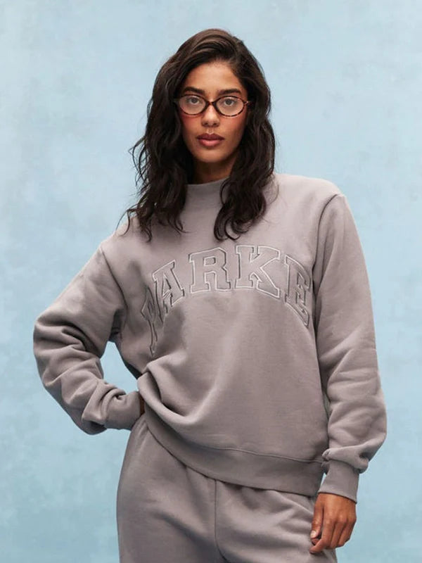 Parke Monochrome Varsity Mockneck Sweatshirt Sweatshirt unisex detail view 4 | Dash Racegear — Parke Monochrome 2026 Varsity Mockneck Sweatshirt in fleece, comfortable and stylish for everyday layering.