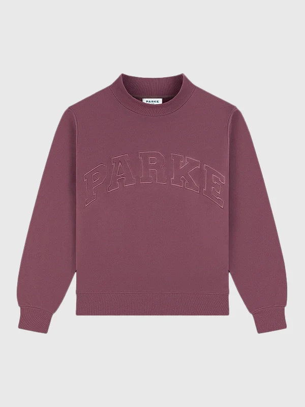 Parke Monochrome Varsity Mockneck Sweatshirt Sweatshirt unisex detail view 7 | Dash Racegear — Parke Monochrome Varsity Mockneck Sweatshirt, soft and cozy fleece for stylish everyday wear.