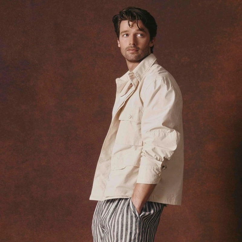 The White Lotus x Banana Republic Cotton Jacket Jacket unisex detail view 3 | Dash Racegear — Stylish Cotton Jacket from The White Lotus and Banana Republic Collab