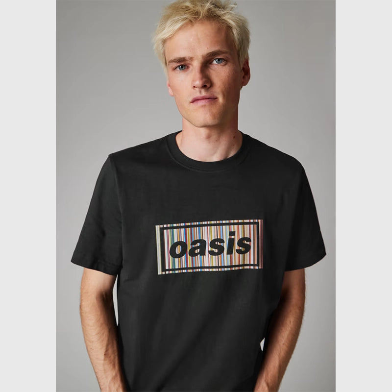 Paul Smith x Oasis Black Stripe Logo T-Shirt Shirt unisex detail view 4 | Dash Racegear — Black Stripe Logo Paul Smith x Oasis Trendy T-Shirt