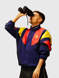 Adidas Backyard Legends 2026 Pedri Spain Jacket Jacket unisex detail view 2 | Dash Racegear — Adidas Backyard Legends Campaign Pedri Spain 2026 Best Midfielder Jacket with sleek football-inspired streetwear design.