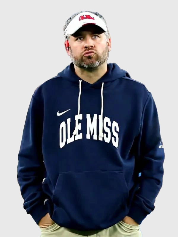 Pete Golding Ole Miss Hoodie Hoodie unisex detail view 8 | Dash Racegear — Celebrate college football in style with the Pete Golding Ole Miss Navy Nike Hoodie, ideal for casual fan looks.