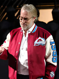 Peter Forsberg Colorado Avalanche’s 30th Anniversary Celebration Jacket Jacket unisex detail view 2 | Dash Racegear — Colorado Avalanche 30th Anniversary Peter Forsberg tribute jacket featuring bold team patches and collector-edition styling.