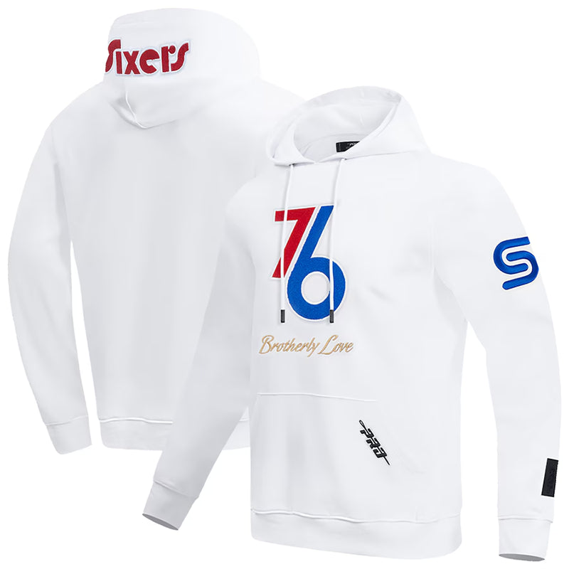 Sixers City Edition Hoodie Hoodie unisex front product view | Dash Racegear — Sixers Pullover Hoodie – City Edition 2025 NBA Fan Essential