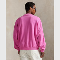 Polo Ralph Lauren US Open Crewneck Fleece Sweatshirt Sweatshirt unisex detail view 6 | Dash Racegear — Unisex pink Polo Ralph Lauren fleece sweatshirt designed for the 2025 US Open.