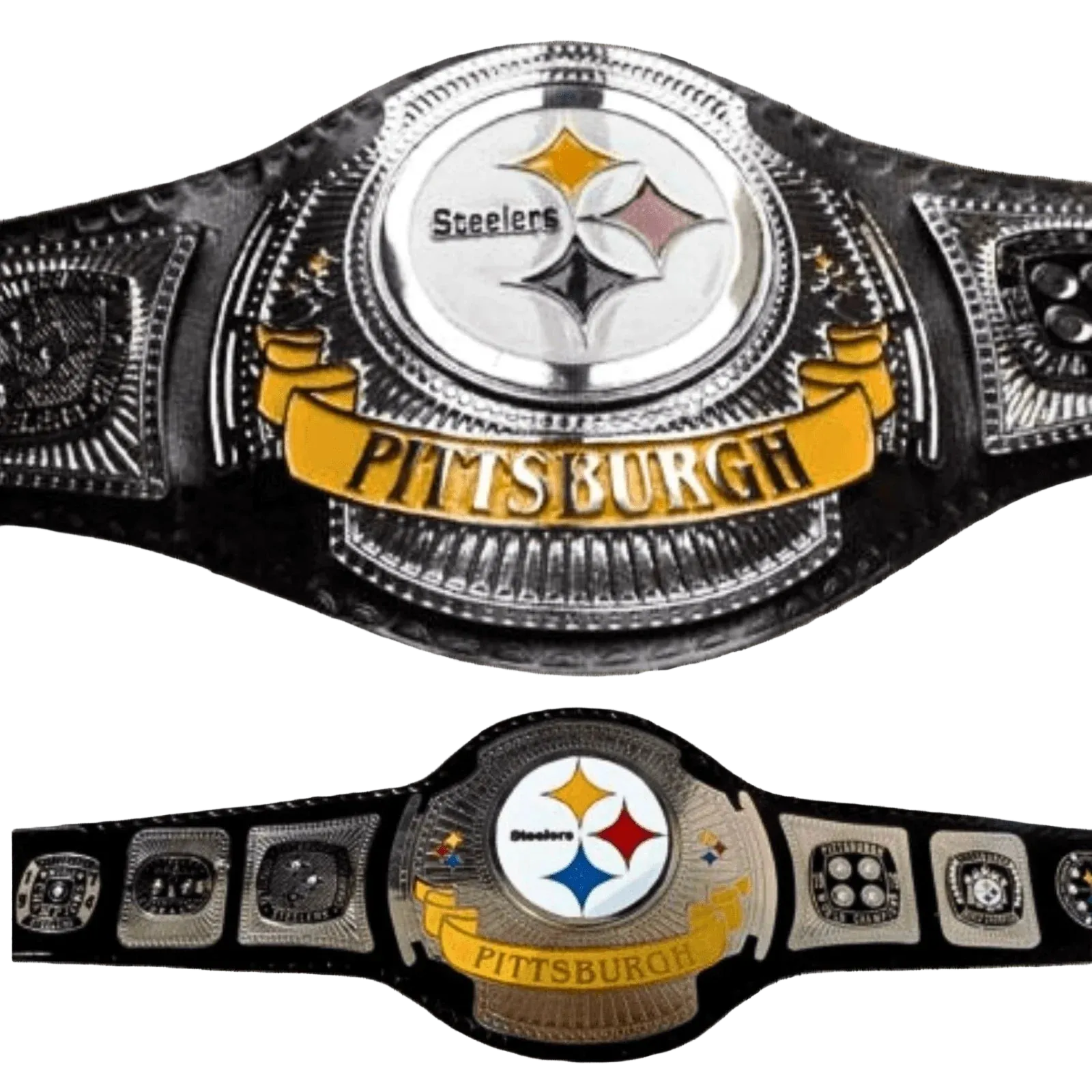 Pittsburgh Steelers Fan Wrestling Championship Title Belt - 1 | Dash Racegear
