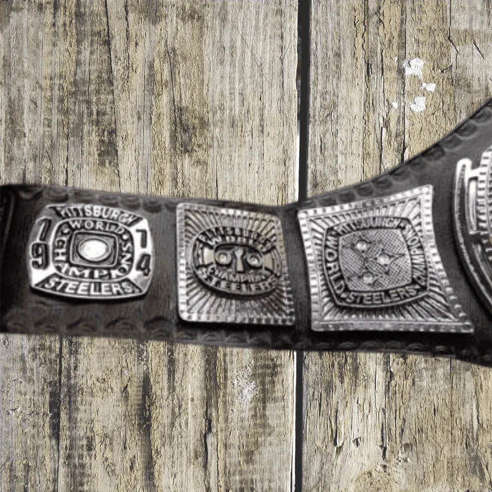 Pittsburgh Steelers Fan Wrestling Championship Title Belt - 4 | Dash Racegear