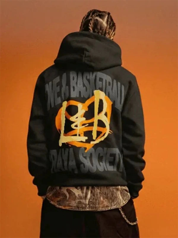 Jason Sudeikis WNBA All-Star Game 2026 Hoodie Hoodie unisex detail view 4 | Dash Racegear — Black Jason Sudeikis Love & Basketball Playa Society hoodie from the 2026 WNBA All-Star Game crafted for cozy comfort and versatile casual fashion.