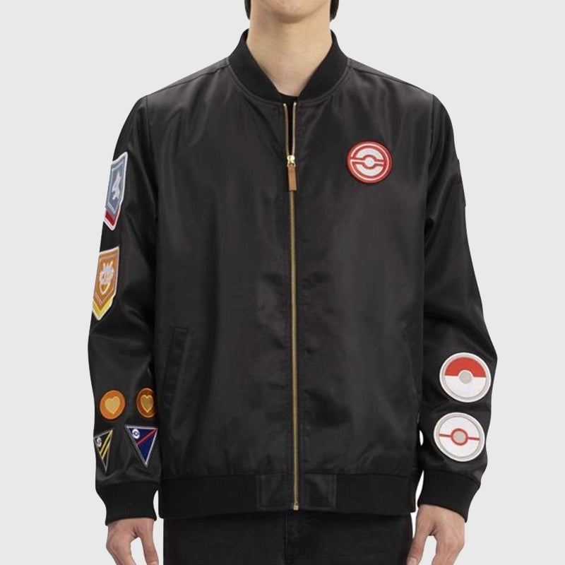 Pokemon Go Level 50 Jacket Jacket unisex front product view | Dash Racegear — Pokémon Go Achievement Jacket – Level 50 Gamer Fashion