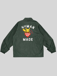 Human Made x Pokemon Coach Jacket Jacket unisex detail view 5 | Dash Racegear — Trend-forward Human Made Pokémon jacket styled with vintage sneakers