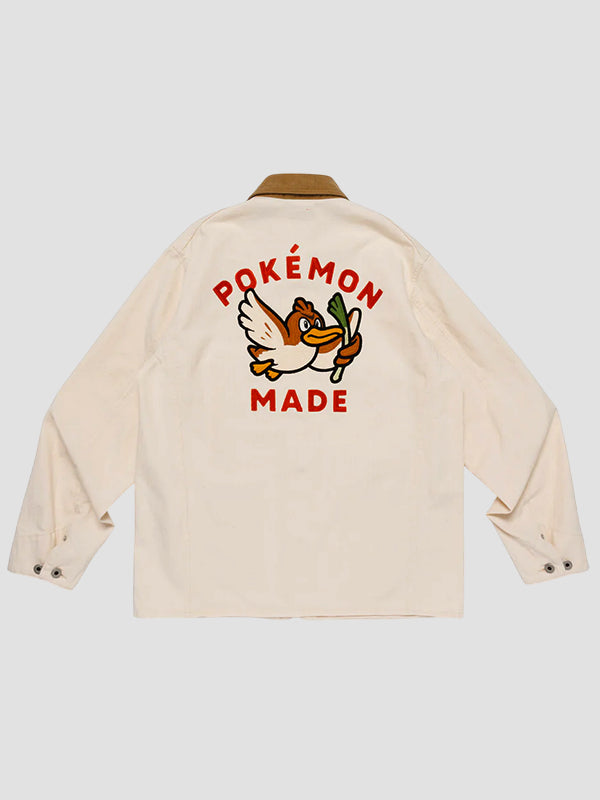 Human Made x Pokemon Coverall Jacket Jacket unisex detail view 2 | Dash Racegear — Human Made Pokémon collab workwear jacket for collectors and fans