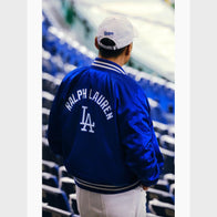 MLB Tokyo Series Polo Ralph Lauren Dodgers Satin Jacket Jacket unisex detail view 4 | Dash Racegear — Stylish Dodgers Tokyo Series Satin Jacket by Polo Ralph Lauren