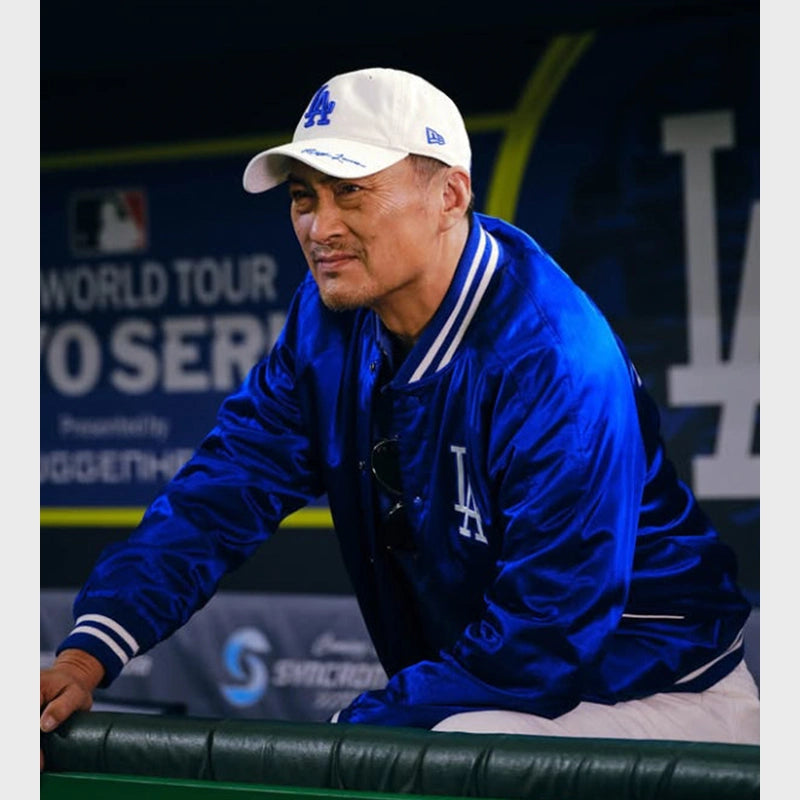 MLB Tokyo Series Polo Ralph Lauren Dodgers Satin Jacket Jacket unisex detail view 5 | Dash Racegear — Stylish Dodgers Tokyo Series Satin Jacket by Polo Ralph Lauren
