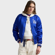 MLB Tokyo Series Polo Ralph Lauren Dodgers Satin Jacket Jacket unisex detail view 2 | Dash Racegear — Authentic MLB Tokyo Series Dodgers Satin Jacket – Polo Ralph Lauren