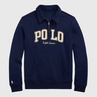 Mark Lee Polo Ralph Lauren Quarter-Zip Sweatshirt Sweatshirt unisex detail view 2 | Dash Racegear — Polo Ralph Lauren sweatshirt quarter-zip modeled by Mark Lee