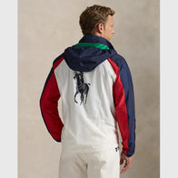 Ralph Lauren US Open Umpire Hooded Jacket Jacket unisex detail view 3 | Dash Racegear — Polo Ralph Lauren x US Open 20th anniversary navy hooded umpire jacket.