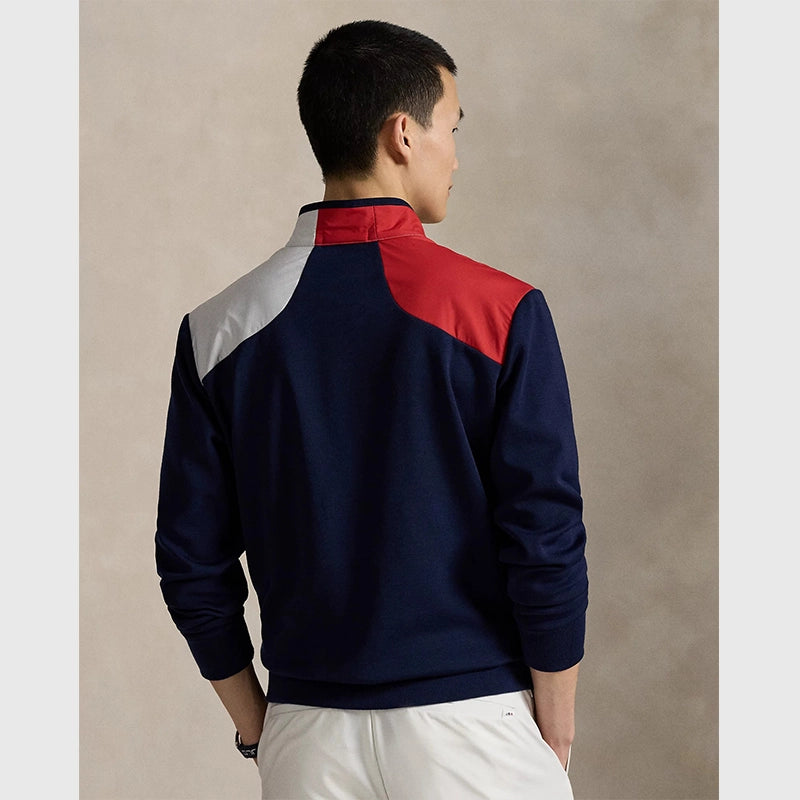 Ralph Lauren US Ryder Cup Hybrid Jacket Jacket unisex detail view 2 | Dash Racegear — back view of Polo Ralph Lauren Ryder Cup Hybrid Outerwear