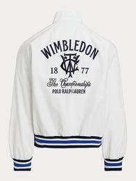 Polo Ralph Lauren x Wimbledon 2026 Twill Jacket Jacket unisex detail view 4 | Dash Racegear — Unisex Wimbledon Championships 2026 twill jacket in white with classic Polo Ralph Lauren styling.