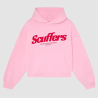 Scuffers Pop Light Pink Hoodie Hoodie unisex front product view | Dash Racegear — Scuffers Pop Hoodie – Light Pink Pullover for Effortless Fashion