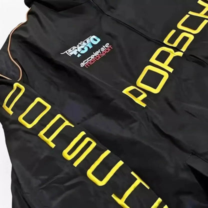 Porsche Formula 1 Racing Embroidered Bomber Jacket | Dash Racegear
