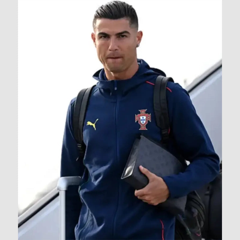 Cristiano Ronaldo Portugal 2025 Puma Track Jacket Jacket unisex detail view 2 | Dash Racegear — Portugal 2025 Puma Jacket – Cristiano Ronaldo Inspired
