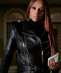 Power Book II Ghost Monet Leather Jacket Leather Jacket unisex detail view 3 | Dash Racegear — Power Book II Ghost Mary J. Blige Leather Jacket