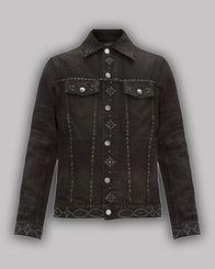 Power Book II Ghost Tariq St Patrick Black Jacket Jacket unisex front product view | Dash Racegear — Tariq St Patrick Black Cotton Jacket