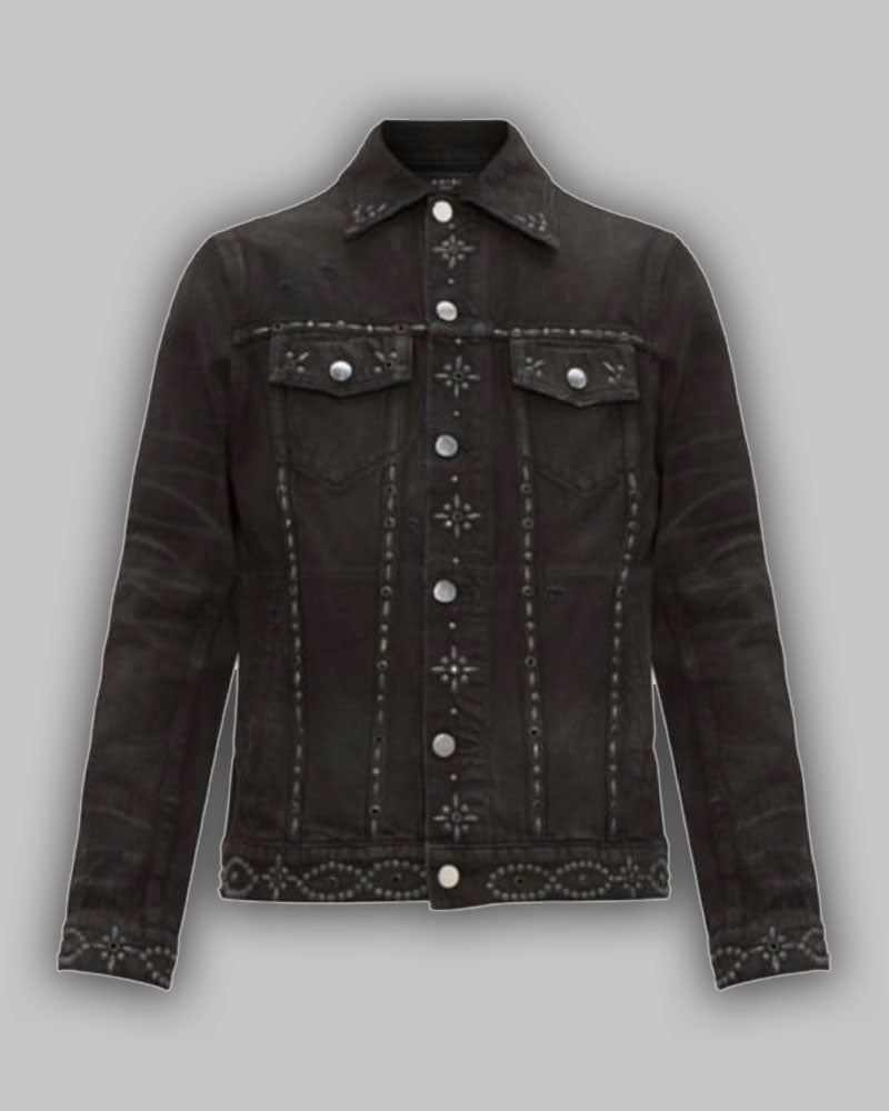 Power Book II Ghost Tariq St Patrick Black Jacket Jacket unisex front product view | Dash Racegear — Tariq St Patrick Black Cotton Jacket