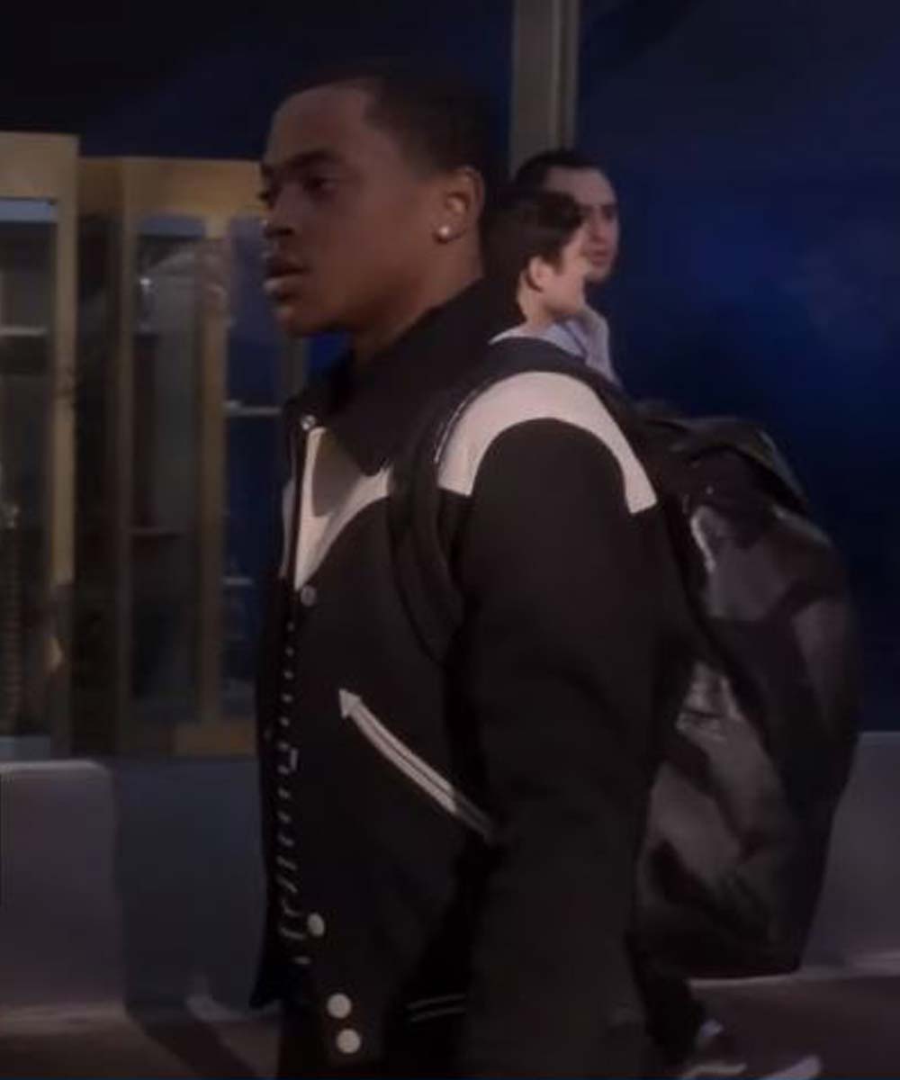 Power Book II Ghost Tariq St Patrick Varsity Jacket Varsity Jacket unisex detail view 5 | Dash Racegear — Power Book II Ghost Varsity Jacket