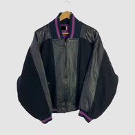 Power Book III Raising Kanan S04 Black Leather Bomber Jacket Bomber Jacket unisex detail view 2 | Dash Racegear — Raising Kanan S04 Outfit – Black Leather Bomber Jacket Edition
