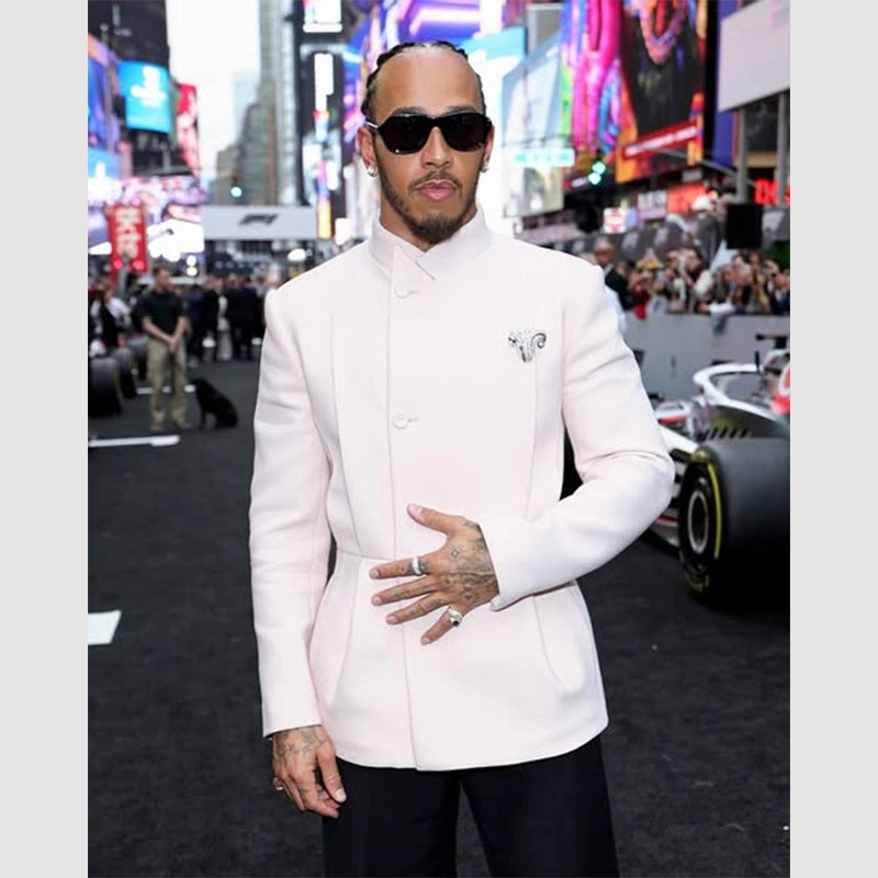 Lewis Hamilton Formula 1 2025 Premier Blazer Blazer unisex detail view 3 | Dash Racegear — Lewis Hamilton’s sophisticated blazer from Formula 1 2025 debut