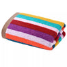 Premium Quality Cotton Stripe Towel (Red) - LARGE (27 X 54 INCHES)