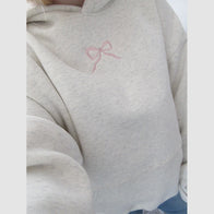PrisanaBay Bow Hoodie Hoodie unisex front product view | Dash Racegear — Signature PrisanaBay hoodie with playful bow element