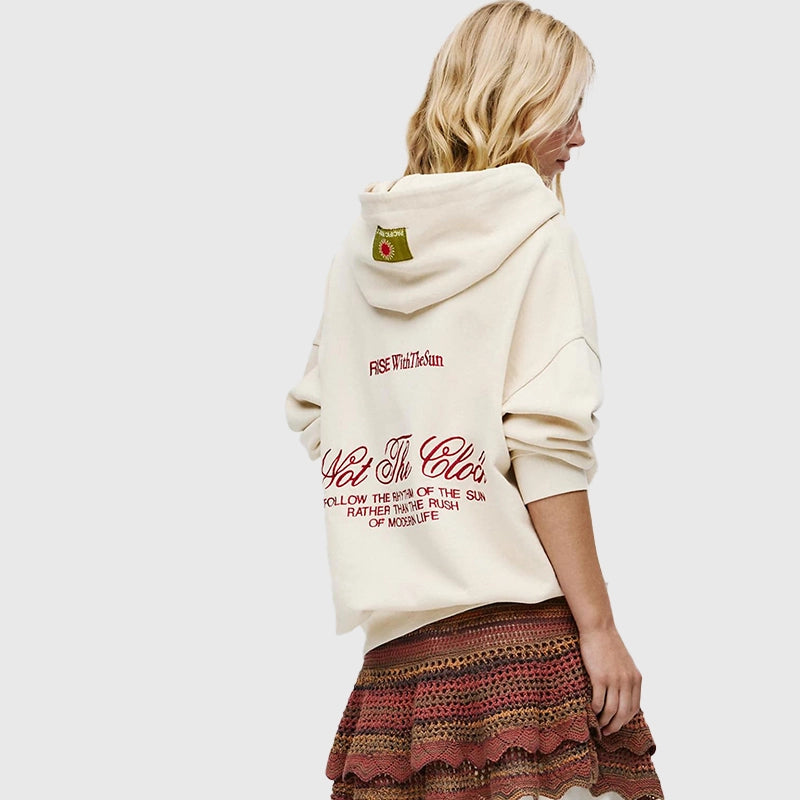 Pull and Bear Beige Hoodie Hoodie unisex detail view 3 | Dash Racegear — Laidback Layers – Beige Hoodie by Pull&Bear