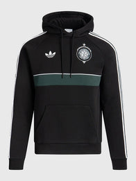 Adidas Celtics 2026/27 Hoodie Hoodie unisex front product view | Dash Racegear — Boston Celtics 2026 27 FC Unisex Fleece Black Pullover Adidas Hoodie delivering basketball pride with cozy everyday comfort