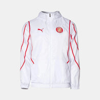 Puma Girona FC Pre Match Jacket Jacket unisex front product view | Dash Racegear — Girona FC Puma Pre Match Jacket – Classic Sports Design for Fans
