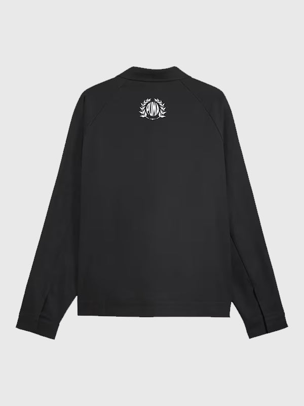 Puma x Mclaren Racing Coach T7 Jacket Jacket unisex detail view 2 | Dash Racegear — Men’s Puma x McLaren Racing Coach jacket in black, lightweight outerwear with racing vibes for city life.