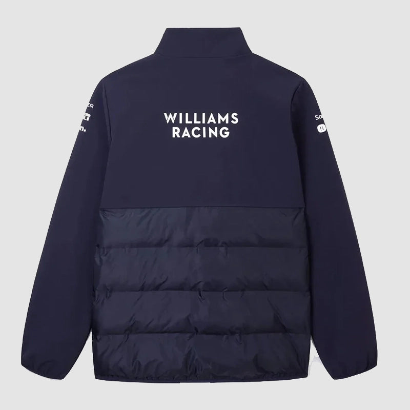 Puma x Williams Racing F1 2025 Team Hybrid Jacket Jacket unisex detail view 2 | Dash Racegear — 2025 Puma Williams Racing Hybrid Jacket – Formula 1 Team Edition