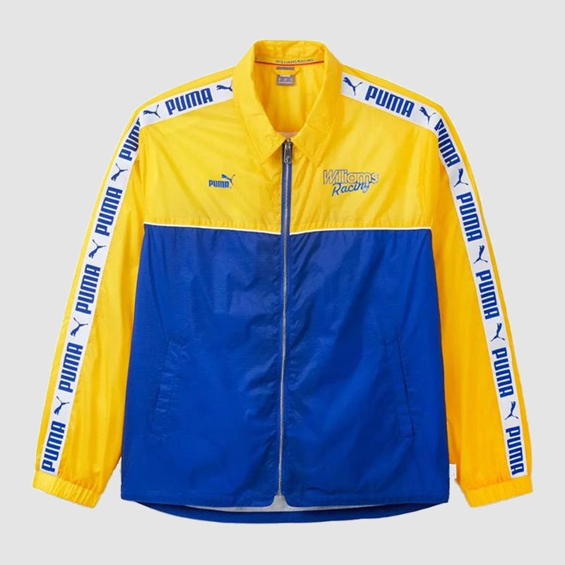 Puma x Williams Racing F1 Pitlane Jacket Jacket unisex front product view | Dash Racegear — F1 Pitlane Jacket – Puma x Williams Racing Collaboration