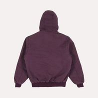 Mens Purple Carhartt Hooded Jacket Jacket unisex detail view 3 | Dash Racegear — Carhartt men's zip up purple hooded jacket