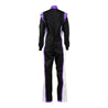 RACECHICK FIERCE TWO - PIECE WOMEN'S AUTO RACING SUIT SFI 3.2A/1 (BLACK/PURPLE)